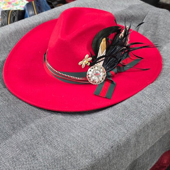 One-of-a-Kind Western Cowgirl Hat – Handmade & Adjustable main image 5